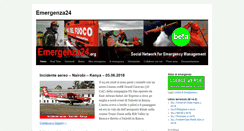 Desktop Screenshot of emergenza24.org